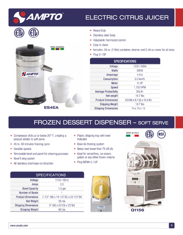 Spec Sheet