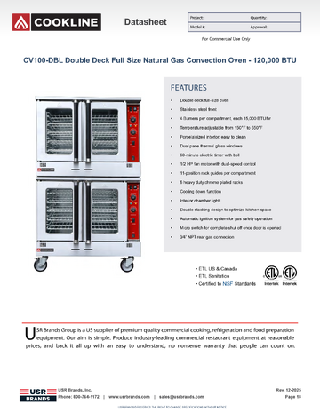 Spec Sheet