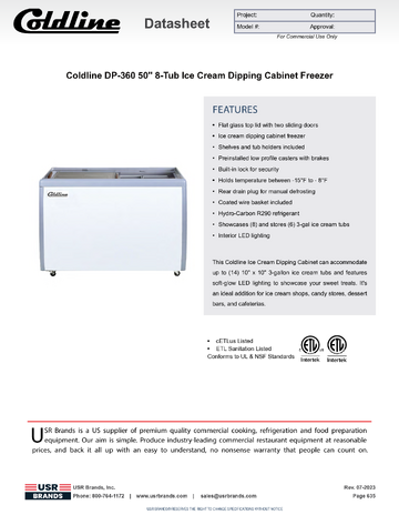Spec Sheet