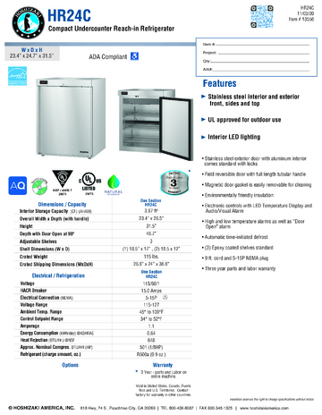Spec Sheet
