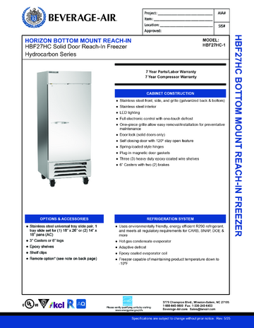 Spec Sheet