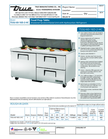 Spec Sheet
