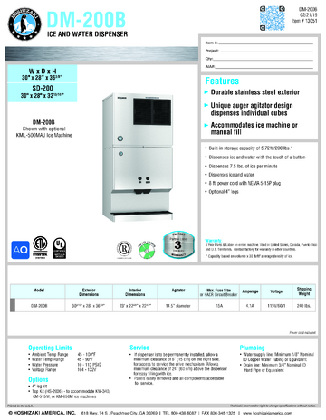 Spec Sheet