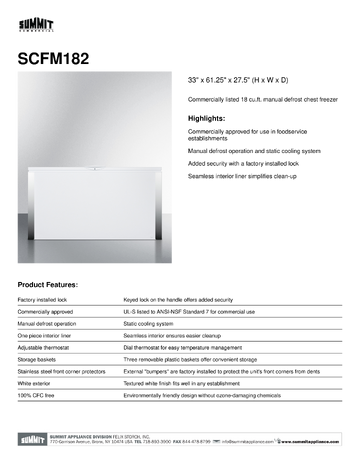 Spec Sheet