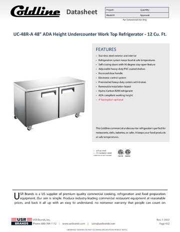 Spec Sheet