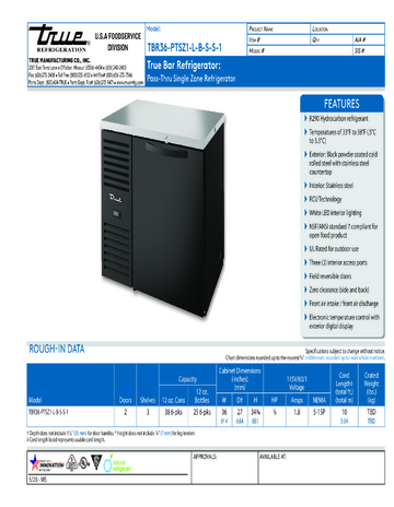 Spec Sheet