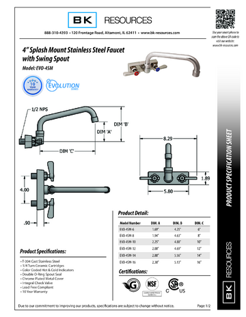 Spec Sheet