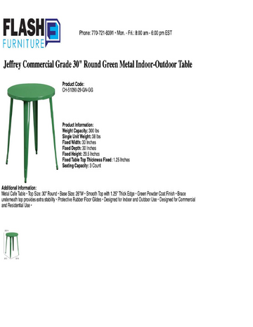 Spec Sheet