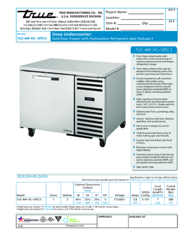Spec Sheet