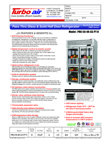 Spec Sheet