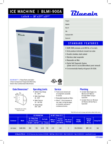 Spec Sheet