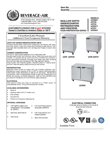Spec Sheet