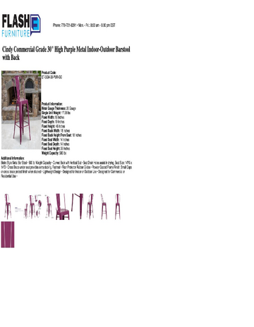 Spec Sheet