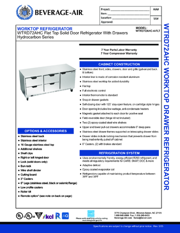 Spec Sheet