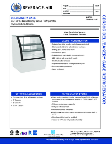 Spec Sheet