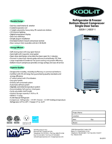 Spec Sheet