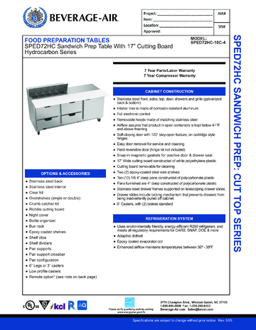 Spec Sheet