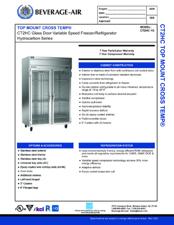 Spec Sheet