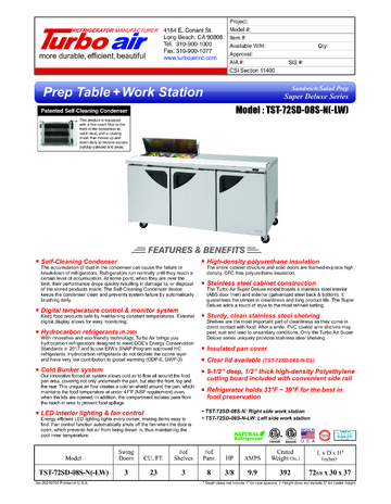 Spec Sheet