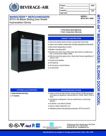 Spec Sheet