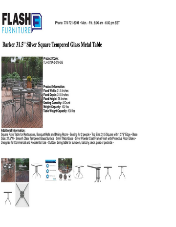 Spec Sheet
