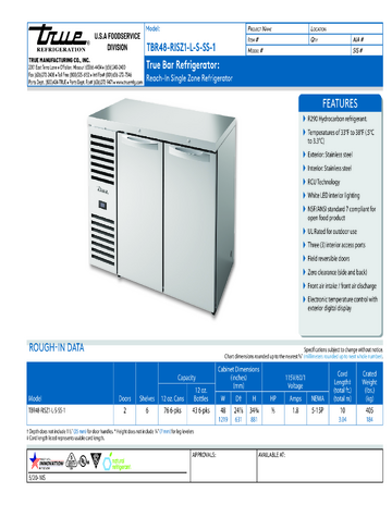 Spec Sheet
