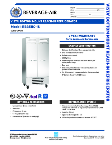 Spec Sheet