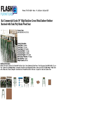 Spec Sheet