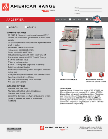 Spec Sheet