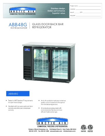 Spec Sheet