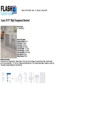 Spec Sheet
