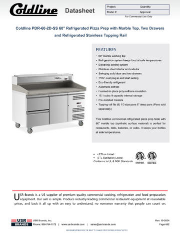 Spec Sheet