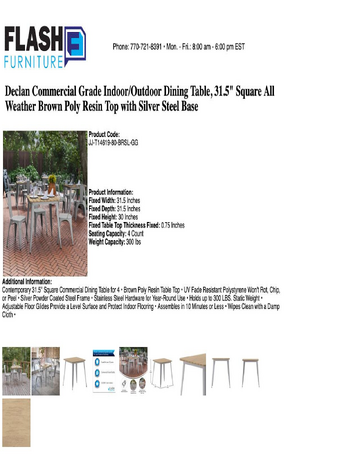 Spec Sheet
