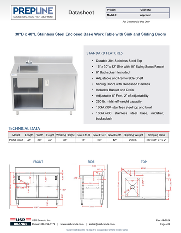 Spec Sheet