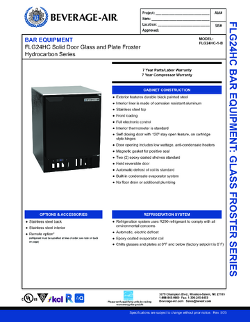 Spec Sheet