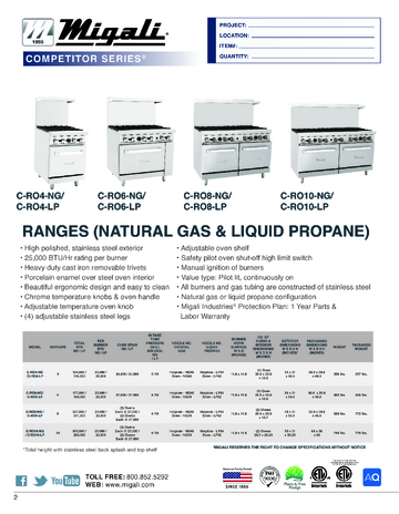Spec Sheet