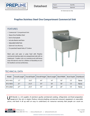 Spec Sheet