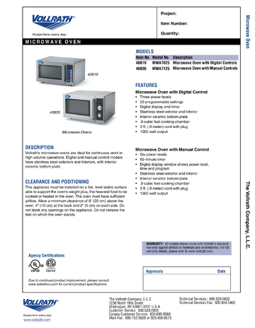 Spec Sheet