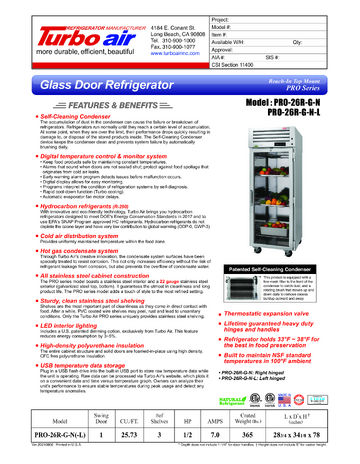 Spec Sheet