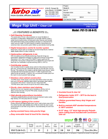 Spec Sheet
