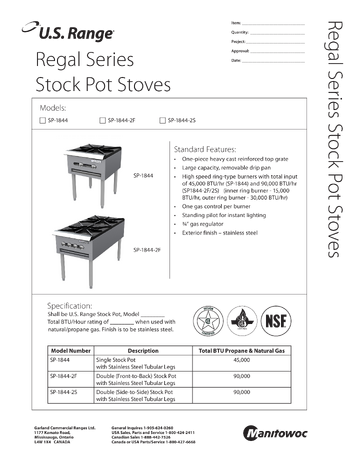 Spec Sheet