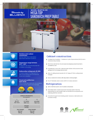 Spec Sheet