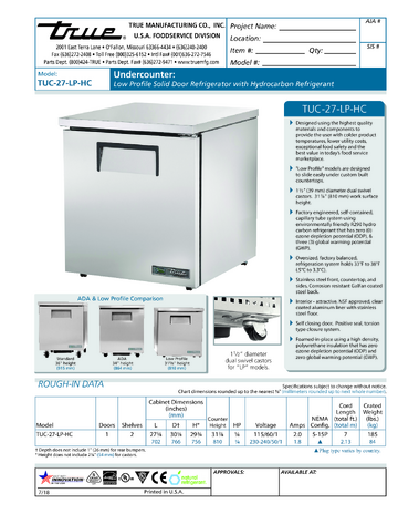 Spec Sheet