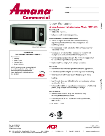 Spec Sheet