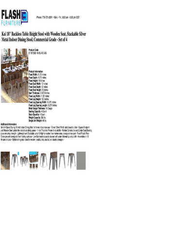 Spec Sheet