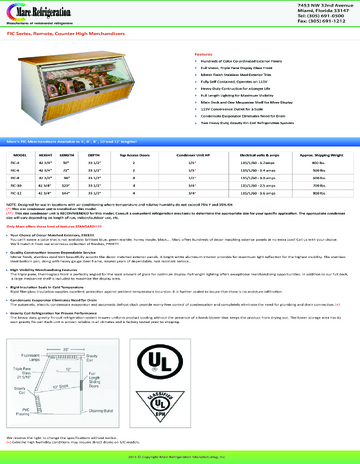 Spec Sheet