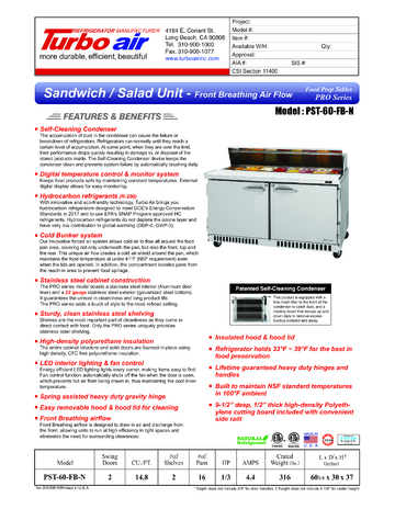 Spec Sheet