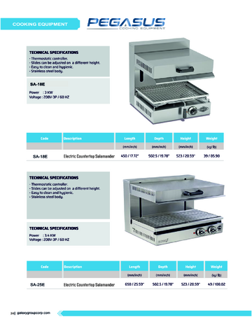 Spec Sheet
