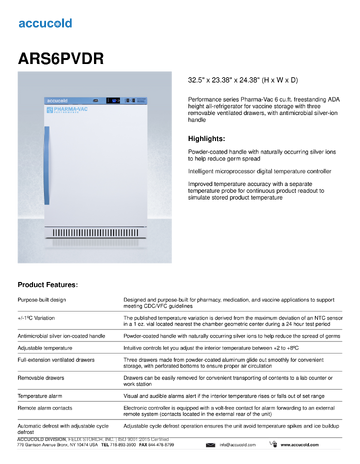 Spec Sheet