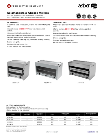 Spec Sheet